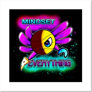 Mindset Everything Axolotl Basketball Season Kids Teens Graphic Gift Posters and Art